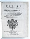 LHOSPITAL, GUILLAUME-FRANÇOIS-ANTOINE, Marquis de. Traité Analytique des Sections Coniques.  1720